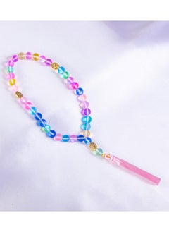 Buy Fabulous Colorful Obal Stone Prayer Bead of 33 Beads & Silky Pink Tassel in Egypt