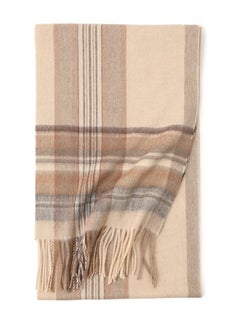 Buy Warm Long Cashmere Check Scarf Multicolour in UAE