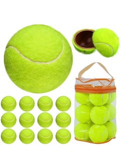 Buy Tennis Balls 12 Pack, Training Tennis Ball, Practice Tennis Ball for Audult, Youth & Kid in Saudi Arabia