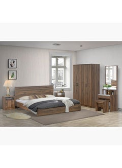 Buy Oasis 6-Piece King Bedroom Set 204 x 87.6 x 184.8 cm in UAE