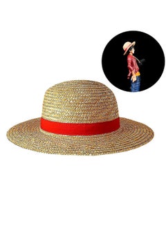اشتري لوفي سترو قبعة متعددة الوظائف أنيمي شخصية كرتونية واقية من الشمس قبعة القش تأثيري قبعة الشمس للبالغين في الامارات