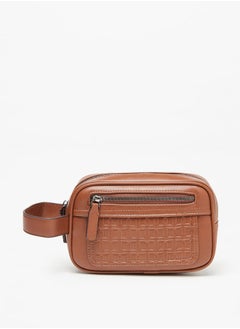 اشتري Men's Monogram Pouch with Zip Closure and Wristlet Strap في السعودية