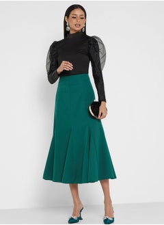 Buy High Waist Embellished Skirt in UAE