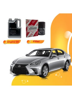 Buy Gs300 6 Liters 5W40 Lexus Oil And Original Filter in UAE