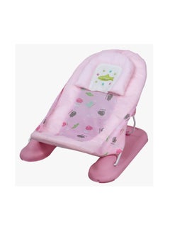 Buy New Born Spacious Baby Bather Bath Foldable 3 Position Adjustable Chair Washable Soft Mesh Large Seat in Saudi Arabia