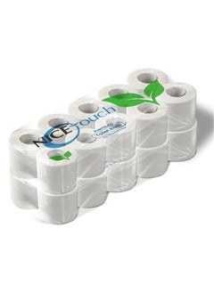 Buy Embossed 2 Ply Toilet Rolls 3600 Sheets, Pack of 20 Rolls of 180 sheets - Contains 3600 Soft Toilet Tissues in UAE