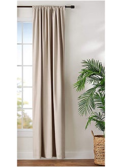 اشتري Blackout Room Darkening Curtains 132Wx214H Tape في مصر