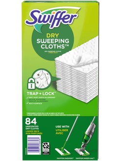 Buy 84-Piece Sweeper Dry Mopping Cloth Refill With TRAP + LOCK Technology in UAE