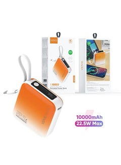 Buy Vidvie 10000mAh 22.5W Mini Power Bank with Digital Display - Orange in Egypt