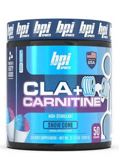 Buy BPI Sports CLA + Carnitine | 50 Services | 350g (Snow Cone) in UAE