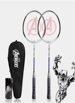 Buy Black Panther Badminton Rackets and Shuttlecocks - Badminton Sport Game Suitable For Outdoors, Indoors Trips, and Competitions, Official Size Badminton Bats, A Bag For Convenient Carry and Store in Saudi Arabia