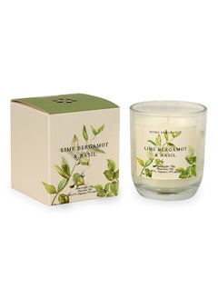 اشتري Tuo Lime & Bergamot Basil Jar Candle, Natural - 158g في الامارات