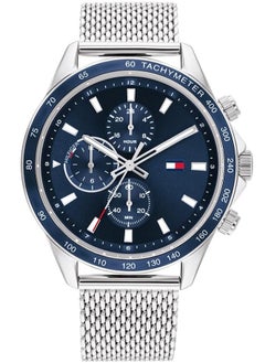 اشتري Tommy Hilfiger Men's Blue Dial Stainless Steel Watch - 1792018 في مصر