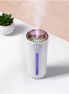 Buy 300ml Colorful Ambient Light Air Humidifier and Aroma Diffuser Humidifier for Desktop, Home, Car in Egypt