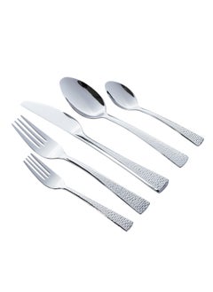 Buy 30 Pieces Stainless Steel Spoon Set 6 People in Saudi Arabia