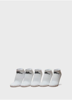 Buy 3 Pack Logo Detail Ribbed Ankle Socks in UAE