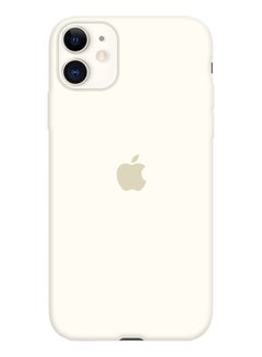 Buy iPhone 11 Case Slim Silicone Case Soft Anti-Scratch Full Body Shockproof Protective Case Cover White in UAE