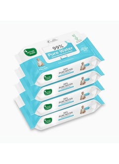 Buy Mother Sparsh 99% Pure Water Baby Wipes Pack of 4 (40 X 4 Wipes) | Travel Friendly Pack made with Plant Based Fabric in UAE