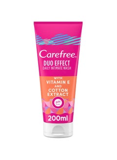 Buy Daily Intimate Wash Duo Effect With Vitamin E And Cotton Extract 200ml in UAE