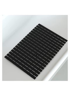 Buy SYOSI Rubber Anti-Slip Mat, Massage Shower Mat, Bath Tub Mats, with Grip Floor Rubber Backing for Bathroom, No Suction Cups Waterproof Thick Drainage Mat, Black in Saudi Arabia