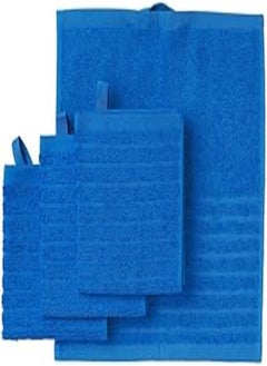 اشتري Digital Shoppy VÅGSJÖN Washcloth, Bright Blue, 30x30 cm (12x12) - 4 Pack في مصر