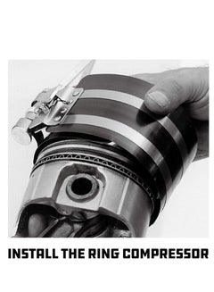 Buy Piston Ring Compressor Pistons Ratcheting Lock Release Lever Slide into Cylinder in UAE