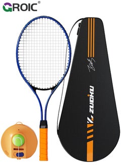 اشتري Adult Tennis Racket Set,Tennis Trainer with String Rebound Tennis,Beginner Tennis Training with Racket,Racket Bag, Tennis Trainer,Outdoor Sports Set في الامارات