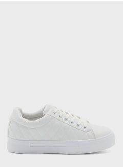 Buy Quilted Pu Plimsoll Sneaker in UAE