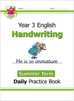 اشتري Ks2 Handwriting Year 3 Daily Practice Book Summer Term by CGP Books - CGP Books Paperback في الامارات