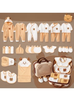 Buy Newborn Baby 100% Cotton Baby Clothes Gift Box Four Seasons 28 Pieces Set in UAE