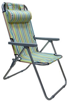 اشتري كرسي تخييم قابل للطي شديد التحمل مع مسند رأس قابل للتعديل 3 أوضاع / كرسي شاطئ / كرسي صيد في الامارات