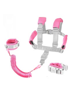 Buy Anti Lost Toddler Leash, with Backpack Harness Wrist Link, Baby Leash Safety Walking Leash Wrist Link for Kids Toddler Leash Anti Lost Keep Your Runner Close and Safe in Crowd Public Pink in Saudi Arabia