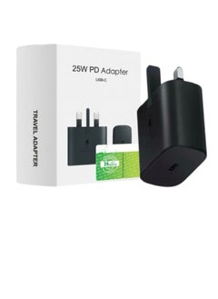 Buy Samsung 25W Fast Charging Type C Charger Head Without Cable Black in Saudi Arabia