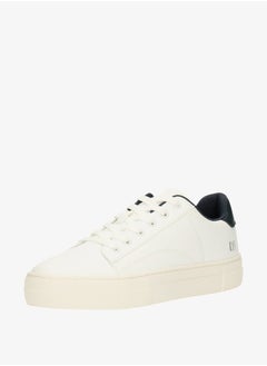 اشتري Men's Logo Print Sneakers with Lace-Up Closure في الامارات