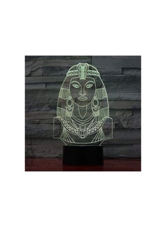 Buy Gifticious 3D Night Lights Led 3D Egyptian Pharaoh Princess Bulb Lamp Multicolor Creative 7 Color Change Touch Control Table Book Light Home Decor from-Souq Masr Exclusive in Egypt