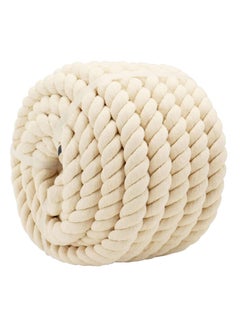 Buy 26mm White Cotton Rope 1 x 10M Natural Macrame Long Cotton Cord in UAE