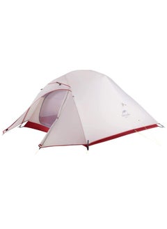 اشتري Ultralight Cloud Up 3 Tent | 3-Person Camping Tent | Rectangular Tent | Size: (215+85) X 180 X 110 Cm | Portable, Waterproof, Lightweight | Color - Light Grey/Red في الامارات