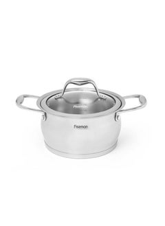 اشتري Fissman Miranda Stainless Steel Stockpot With Glass Lid في الامارات