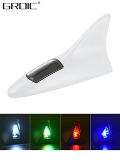 اشتري Shark Fin Antenna,Solar Power Shark Fin 8 LED Warning Light Shark Fin Antenna Cover for Car Decoration & Enhance The Signal في الامارات