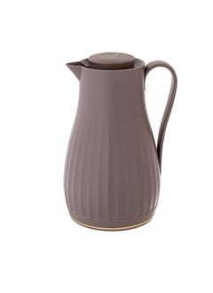 Buy Plastic Coffee & Tea Flask 1 Liter brown color in Saudi Arabia