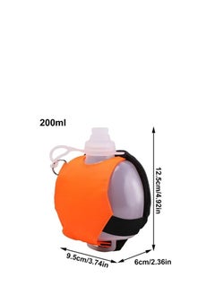 اشتري Mini Portable Outdoor Wrist Running Water Bottle Sports Kettle BPA Free Arm Wrist Kettle Marathon Riding Fitness Climbing Special Night Drinking Fluorescence 200ml Multicolour في مصر