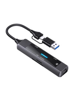 Buy USB C Hub Adapter Port, Multiport USB C Docking Station Dongle, 3.0 & 2.0 Card Reader Ethernet Type USB C Dock Splitter, for Laptop Mac MacBook Pro Air PC HP in UAE