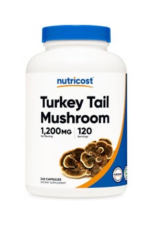 Buy Turkey Tail Mushroom Capsules 1200mg 240 Capsules in Saudi Arabia