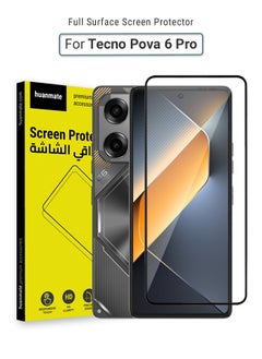 Buy Tecno Pova 6 Pro Screen Protector – Premium Edge to Edge Tempered Glass, High Transparency, Delicate Touch, Anti-Explosion, Smooth Arc Edges, Easy Installation in Saudi Arabia