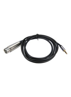 اشتري 3.5mm Male To XLR Female Audio Cable Black/Silver/Gold في الامارات