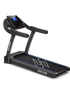 Buy SPARNOD FITNESS STH-2150 4-HP Peak Treadmill for Home Use, Space Saving 90° Foldable | 4-HP Peak, 100-kg Max User Weight, 1-14 km/hr Speed in Saudi Arabia