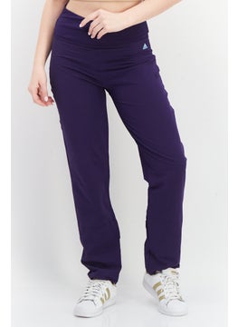 Buy Women Regular Fit Training Leggings, Purple in UAE