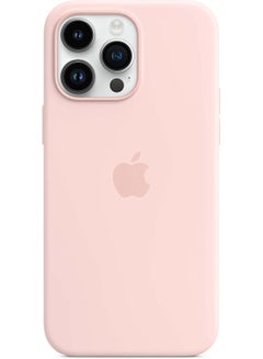 Buy Silicone case for iPhone 14 Pro Premium Silicone Case with MagSafe Quality case for premium phone-Pink in UAE