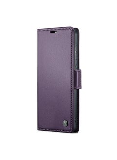 Buy Flip Wallet Case For Huawei Mate 60 Pro [RFID Blocking] PU Leather Wallet Flip Folio Case with Card Holder Kickstand Shockproof Phone Cover (Purple) in Egypt