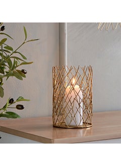 اشتري Lamya Metal Wire Candleholder 13 x 20 x 13 cm في السعودية